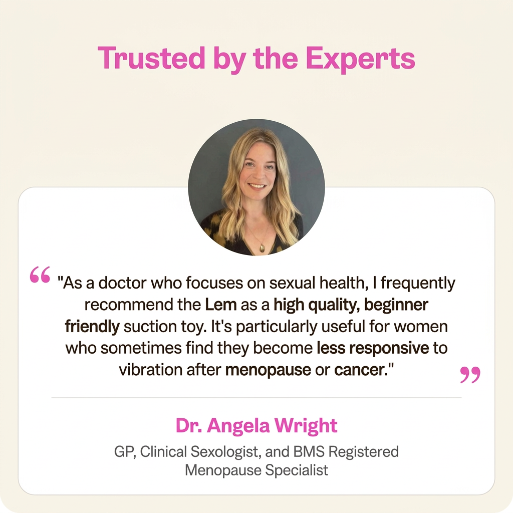 Doctor endorsement card with Dr. Angela Wright